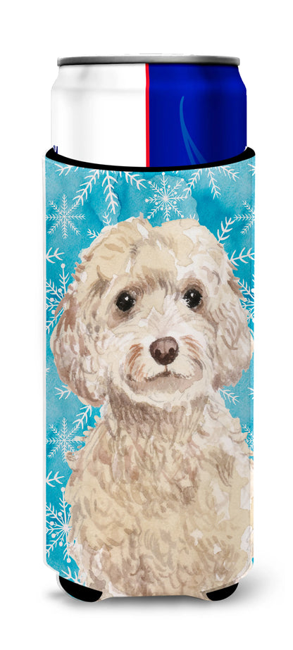 Christmas Dog Print Ultra Hugger for slim cans