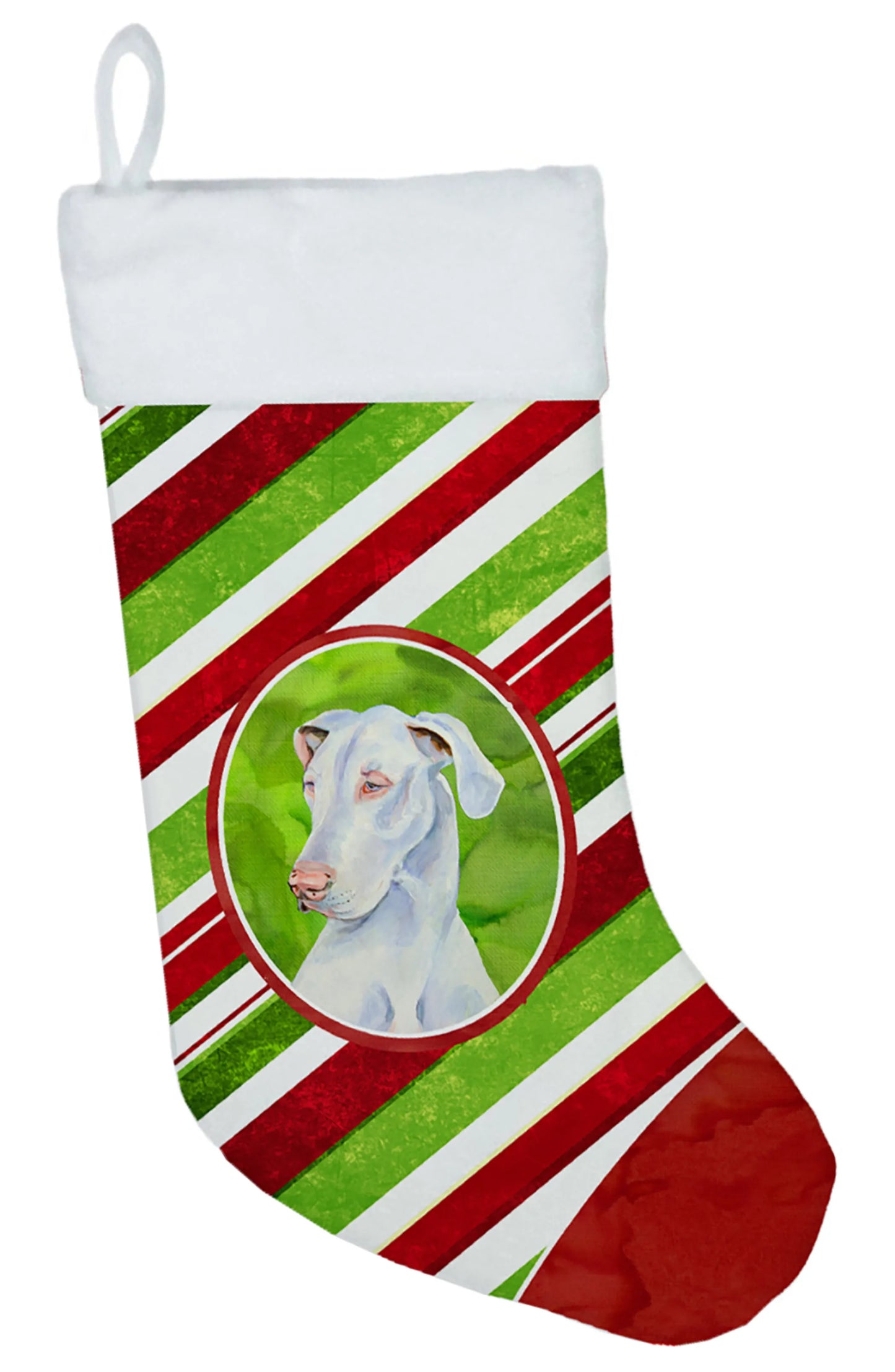 Dog and Christmas Candy Christmas Stocking