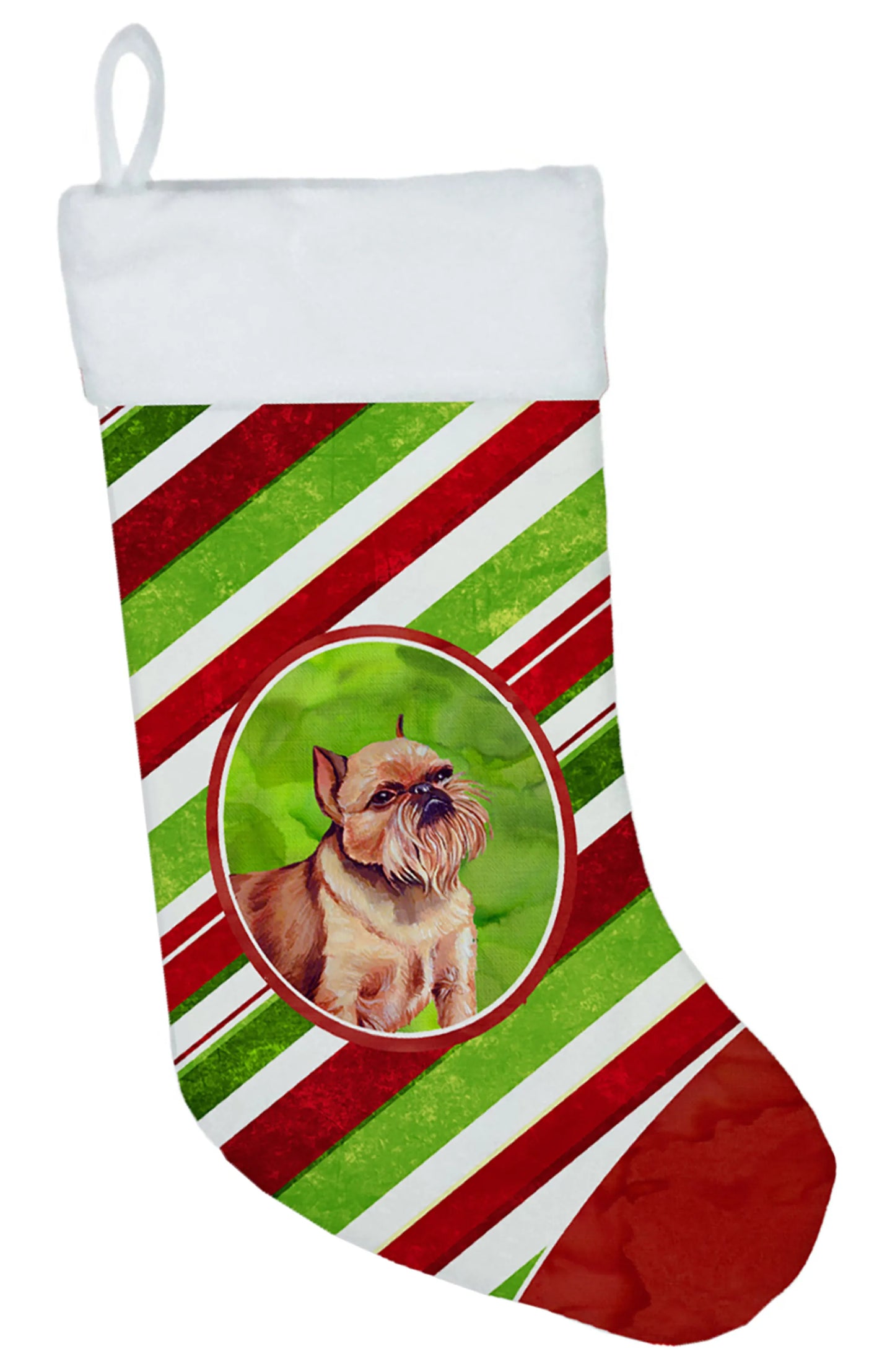 Dog and Christmas Candy Christmas Stocking