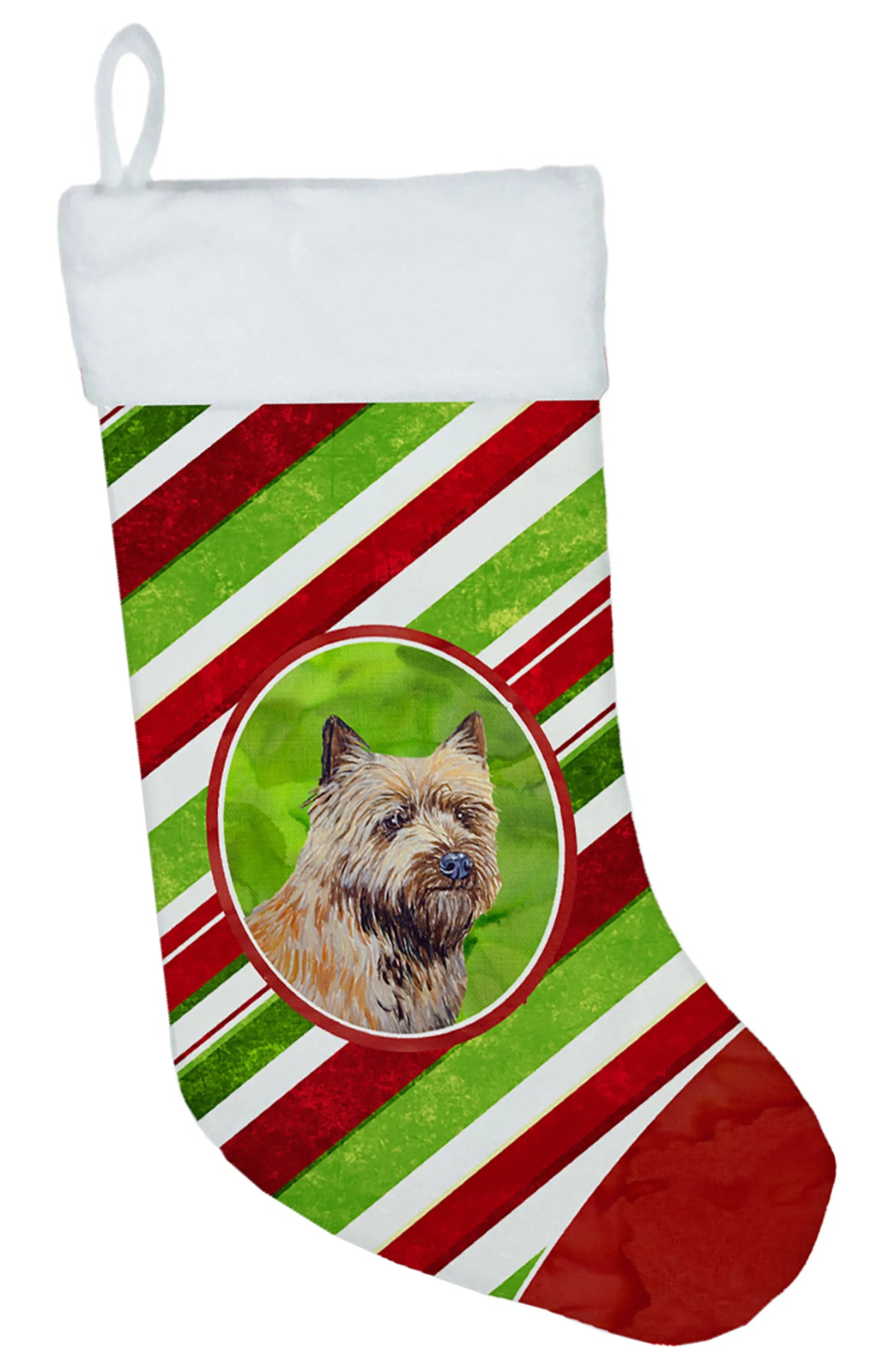 Dog and Christmas Candy Christmas Stocking