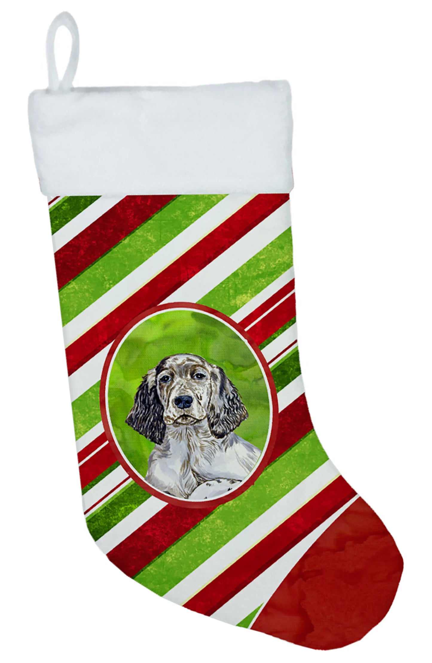 Dog and Christmas Candy Christmas Stocking