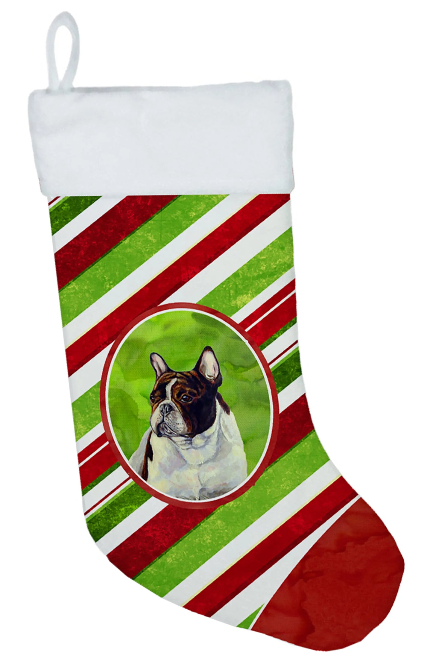 Dog and Christmas Candy Christmas Stocking