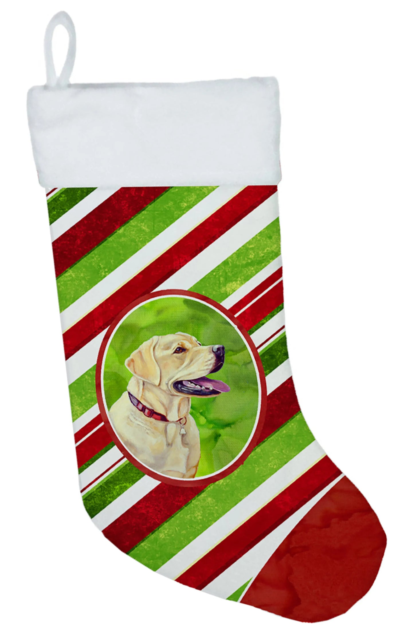 Dog and Christmas Candy Christmas Stocking