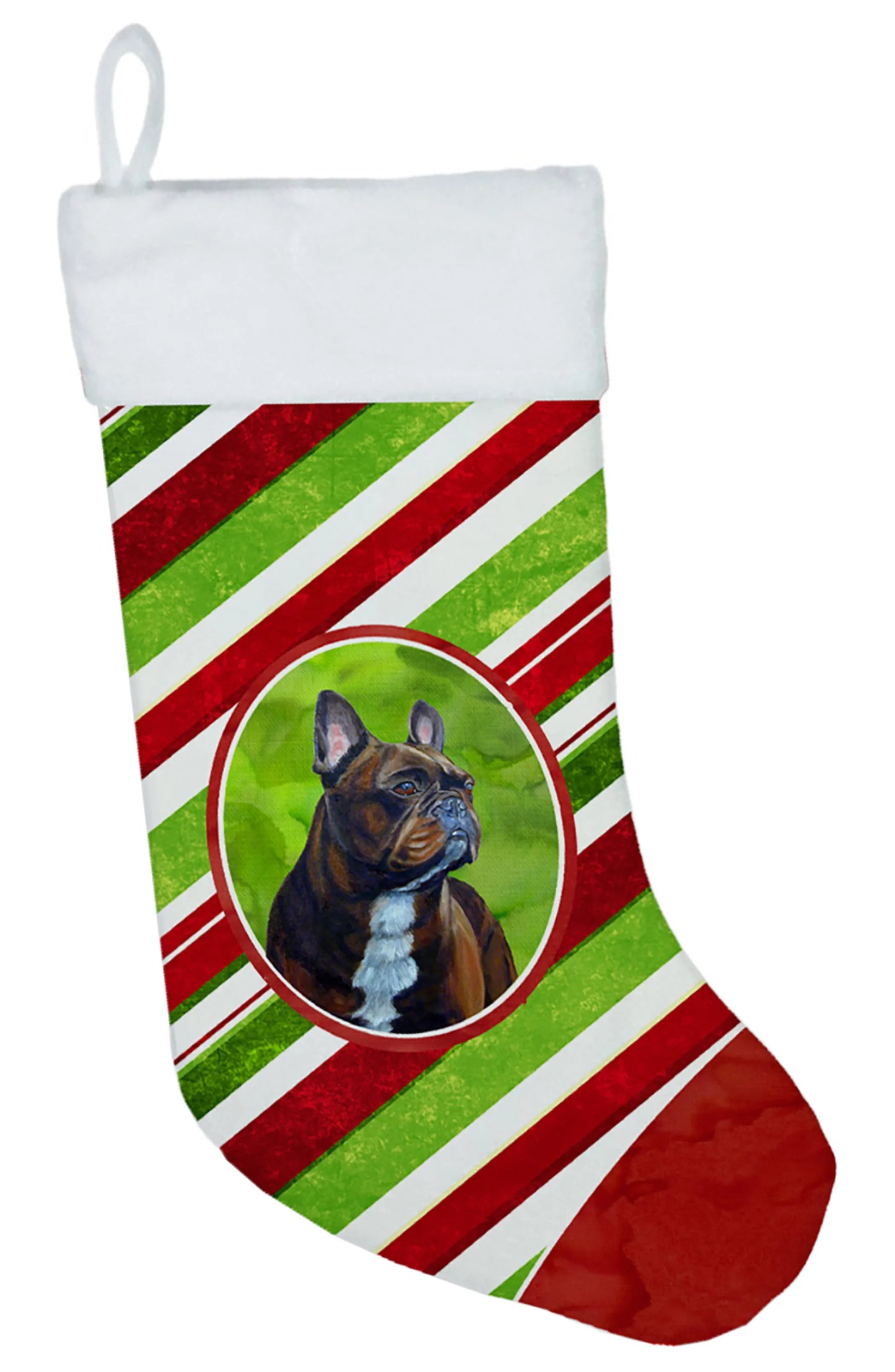 Dog and Christmas Candy Christmas Stocking