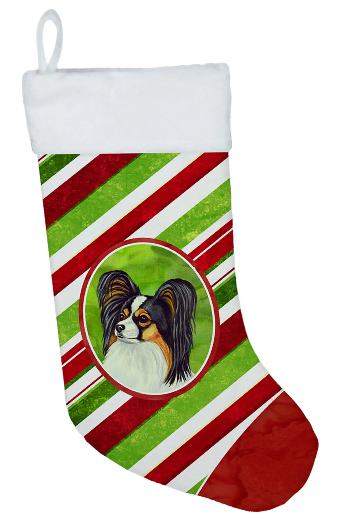 Dog and Christmas Candy Christmas Stocking