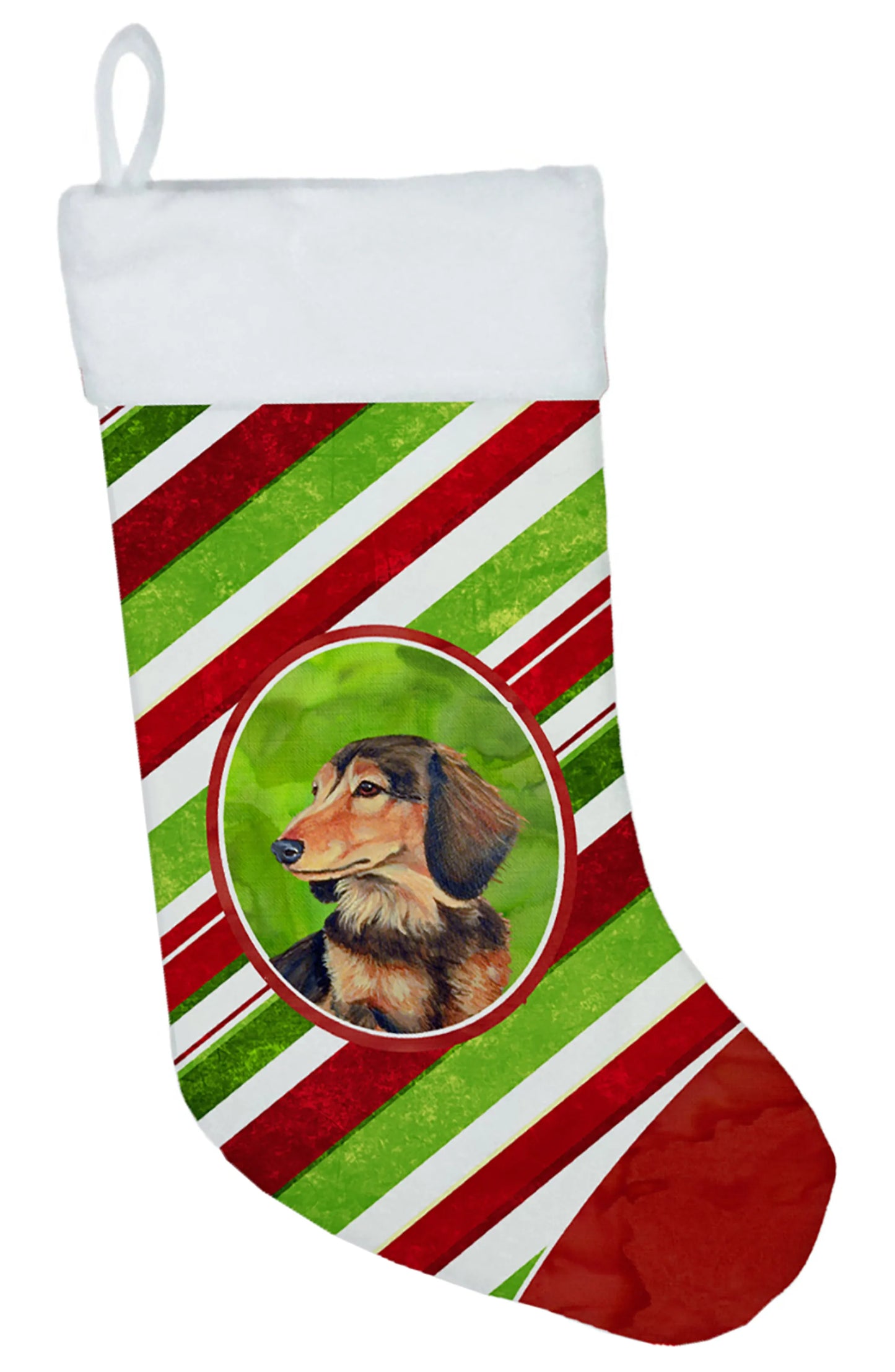 Dog and Christmas Candy Christmas Stocking