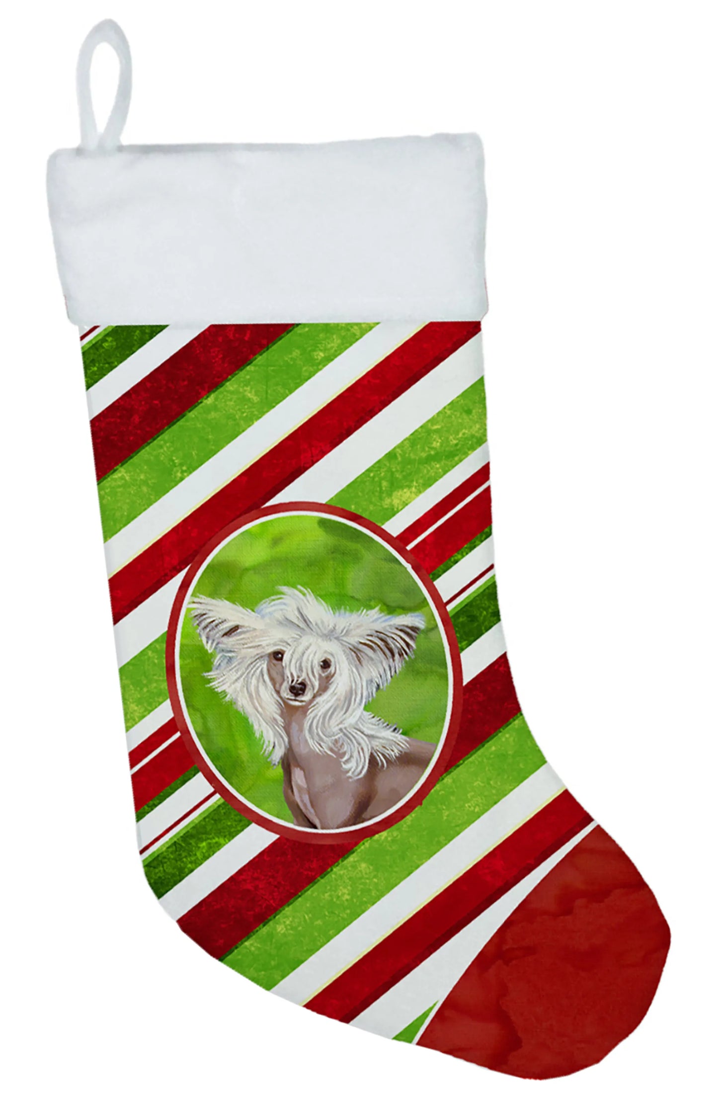 Dog and Christmas Candy Christmas Stocking