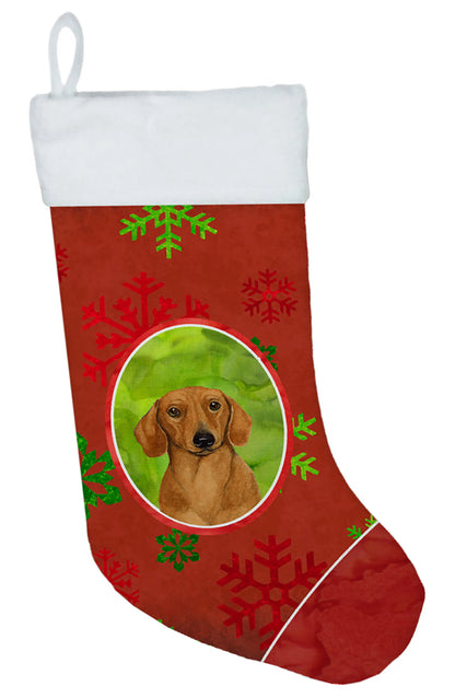 Dog and Christmas Snowflakes Christmas Stocking