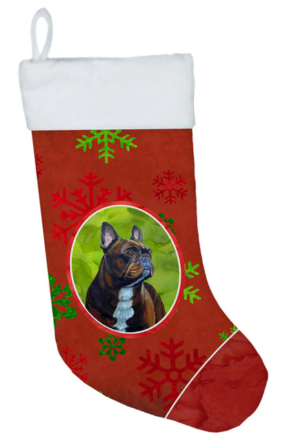 Dog and Christmas Snowflakes Christmas Stocking