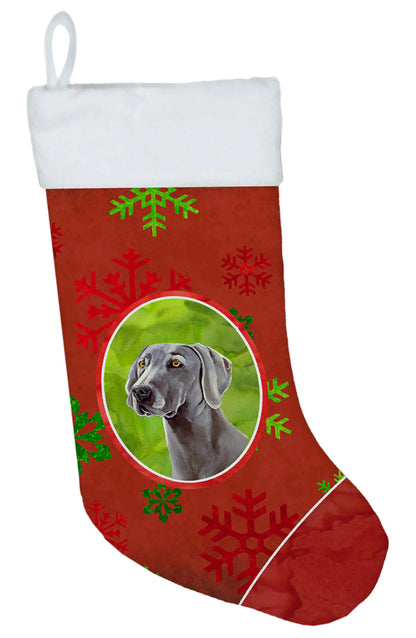 Dog and Christmas Snowflakes Christmas Stocking