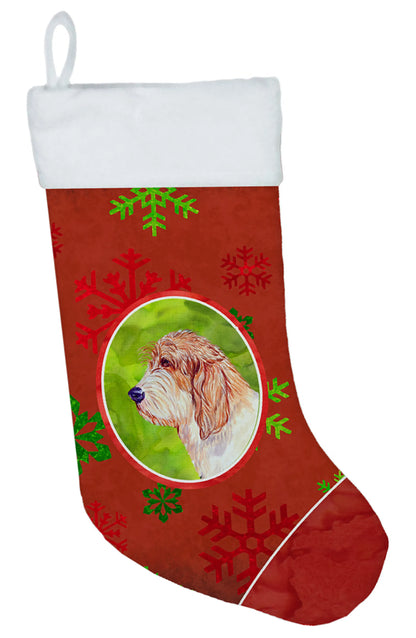 Dog and Christmas Snowflakes Christmas Stocking