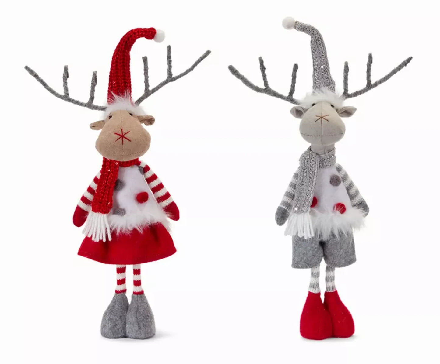 Boy & Girl Deer (Set of 4) 18"H Polyester