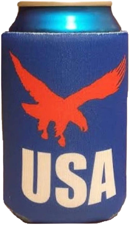 Patriotic USA Can Cooler - Soaring Eagle - America Coolie