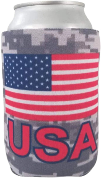 USA American Flag Can Cooler