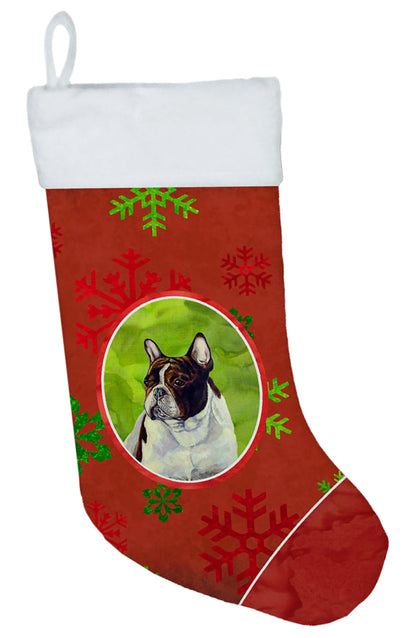 Dog and Christmas Snowflakes Christmas Stocking