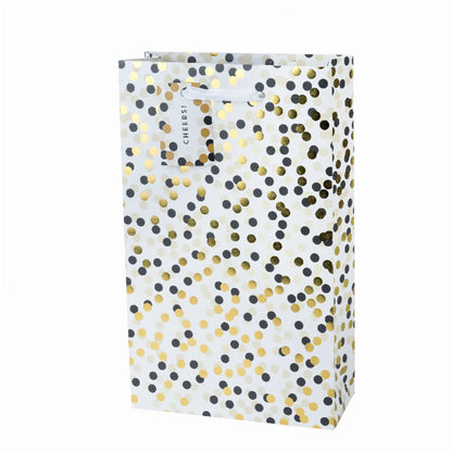 Tuxedo Dot Double Wine Bag