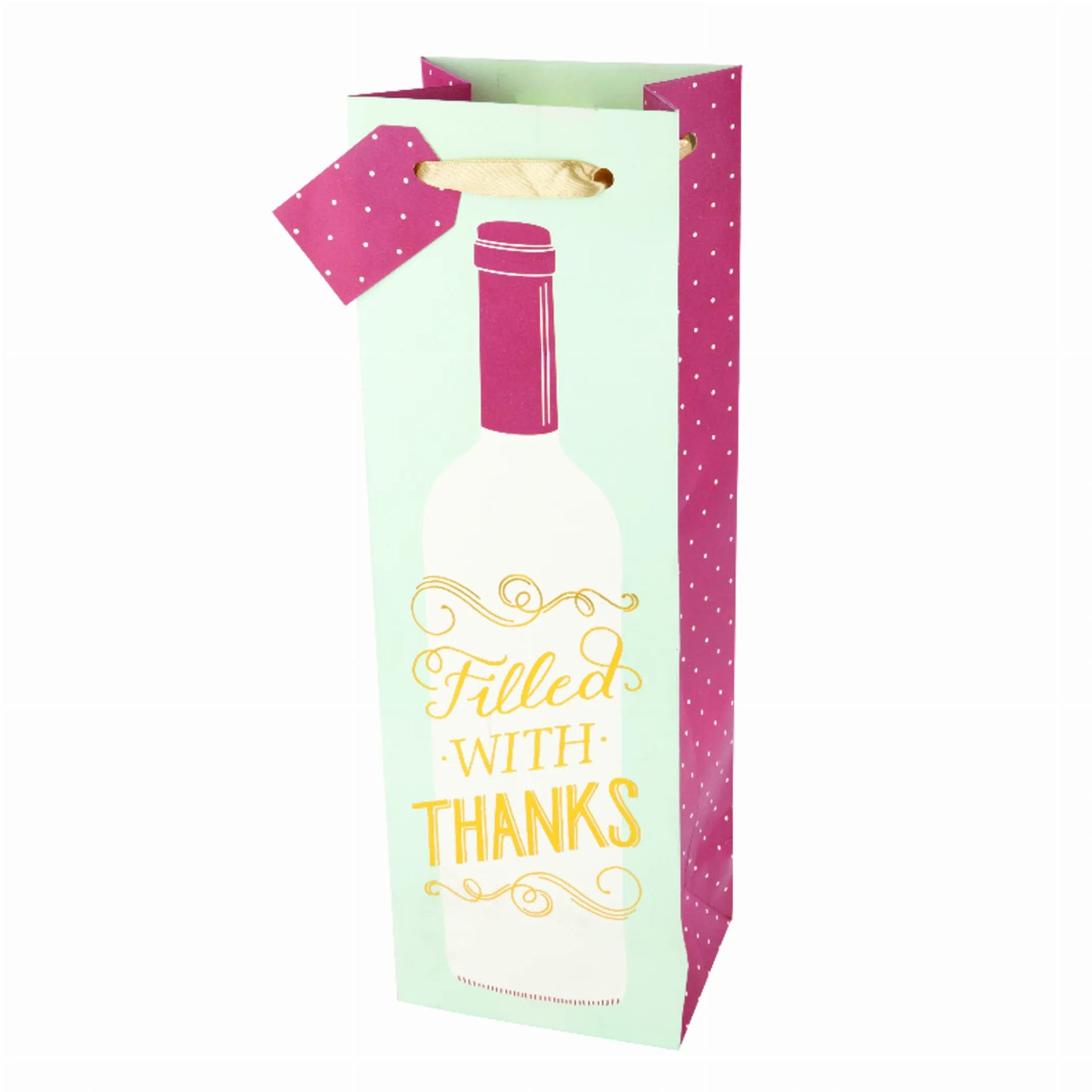 Marketplace: Filled With Thanks Wine Bag