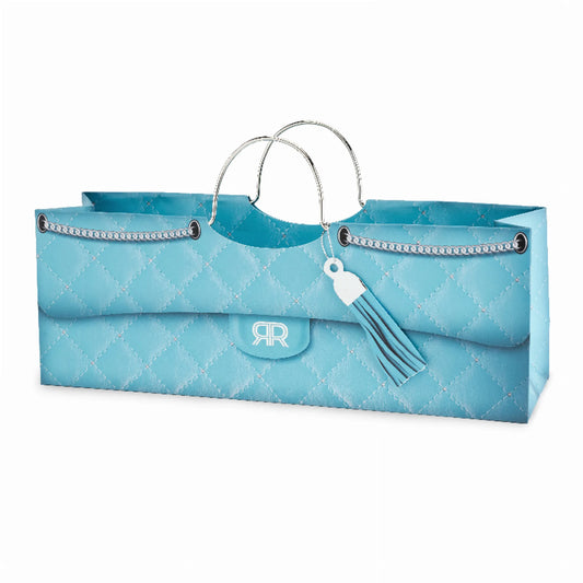 Turquoise Quilted Wine Purse Bag