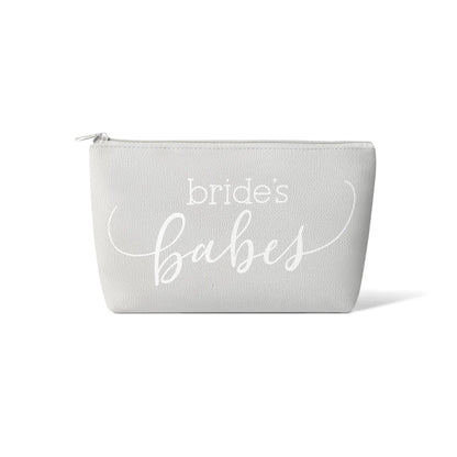 Bride/Bridesmaid Makeup Bag in Faux Leather